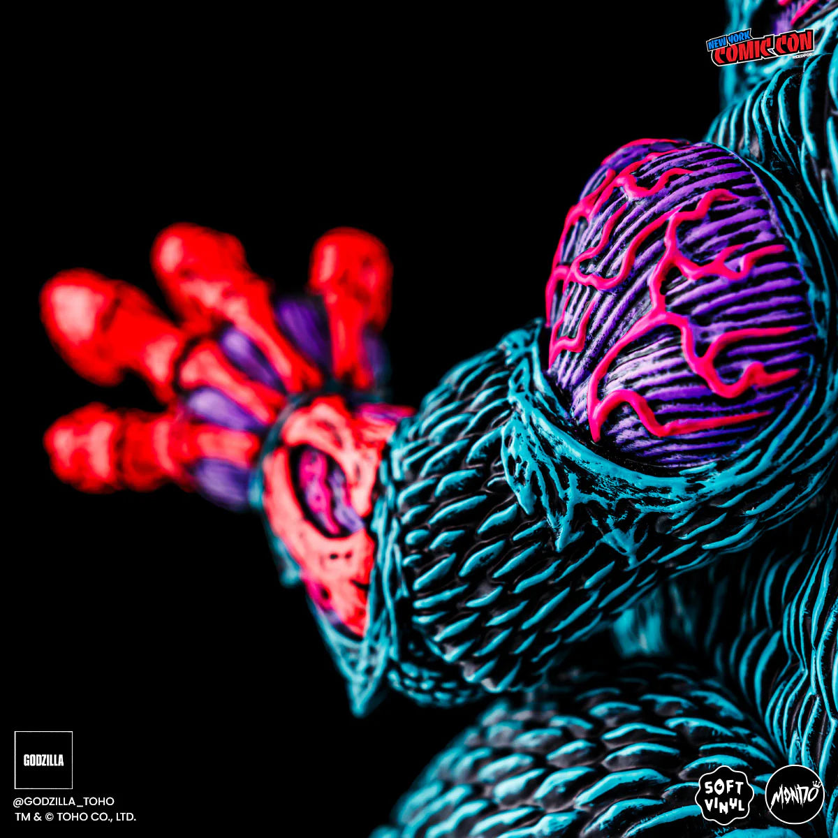 Godzilla - Designer Vinyl Figure by James Groman - Psychedelic Variant